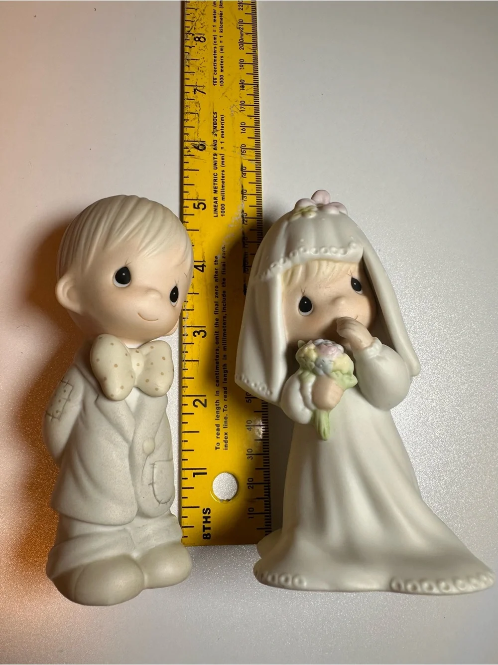 Vintage Precious Moments Bride and Groom figurines 1983